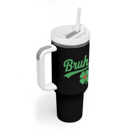 67 Bruh St Patricks Day Tumbler With Handle Funny Six Seven Shamrock Meme