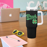 67 Bruh St Patricks Day Tumbler With Handle Funny Six Seven Shamrock Meme