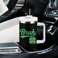 67 Bruh St Patricks Day Tumbler With Handle Funny Six Seven Shamrock Meme