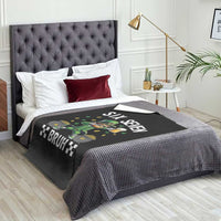67 Bruh St Patricks Day Throw Blanket Funny Six Seven Leprechaun Bruh Meme