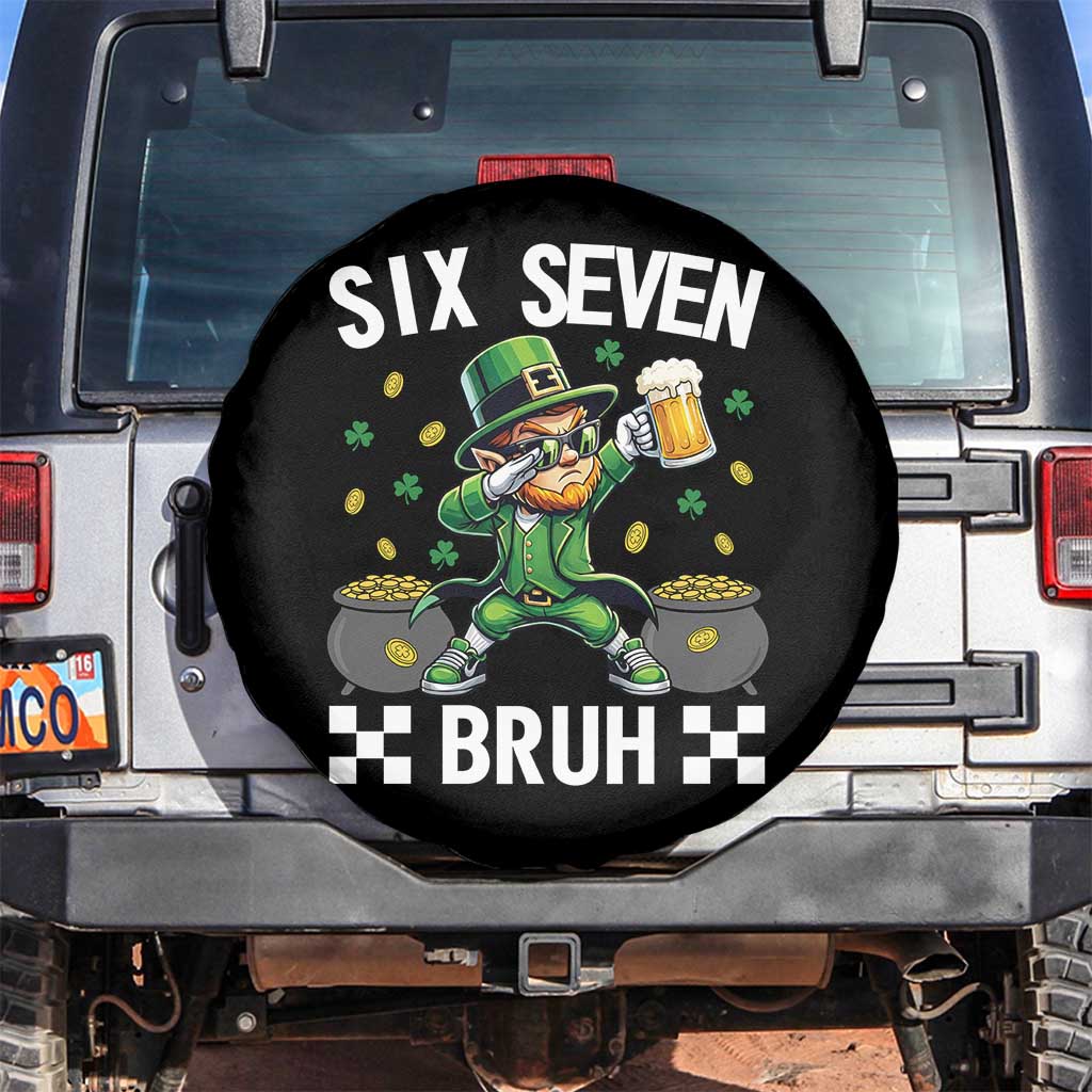67 Bruh St Patricks Day Spare Tire Cover Funny Six Seven Leprechaun Bruh Meme