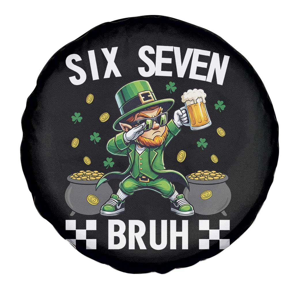 67 Bruh St Patricks Day Spare Tire Cover Funny Six Seven Leprechaun Bruh Meme