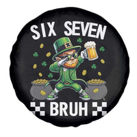 67 Bruh St Patricks Day Spare Tire Cover Funny Six Seven Leprechaun Bruh Meme