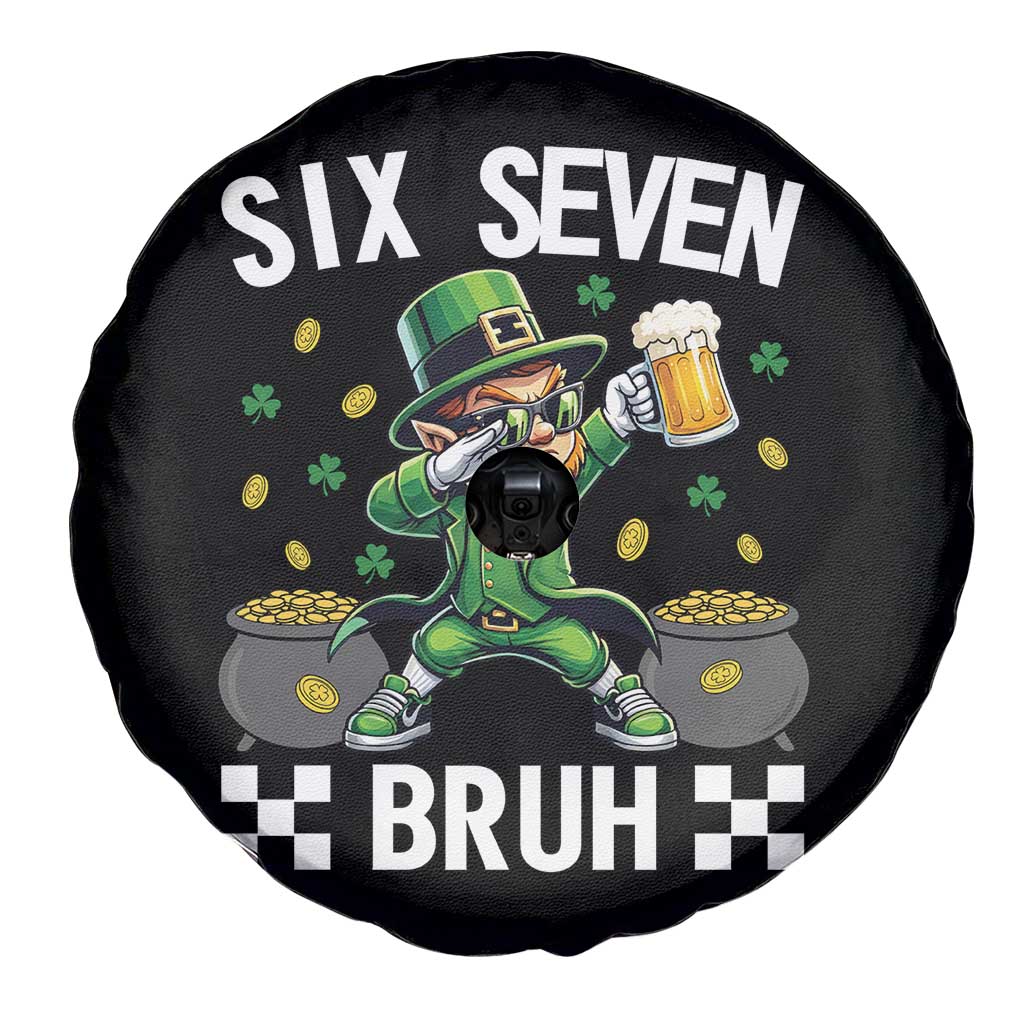 67 Bruh St Patricks Day Spare Tire Cover Funny Six Seven Leprechaun Bruh Meme