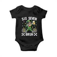 67 Bruh St Patricks Day Baby Onesie Funny Six Seven Leprechaun Bruh Meme