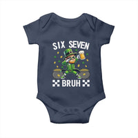 67 Bruh St Patricks Day Baby Onesie Funny Six Seven Leprechaun Bruh Meme