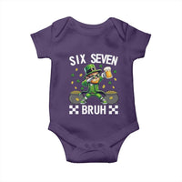 67 Bruh St Patricks Day Baby Onesie Funny Six Seven Leprechaun Bruh Meme