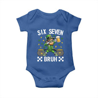 67 Bruh St Patricks Day Baby Onesie Funny Six Seven Leprechaun Bruh Meme
