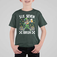 67 Bruh St Patricks Day T Shirt For Kid Funny Six Seven Leprechaun Bruh Meme