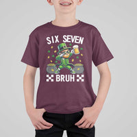 67 Bruh St Patricks Day T Shirt For Kid Funny Six Seven Leprechaun Bruh Meme