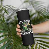 67 Bruh St Patricks Day Skinny Tumbler Funny Six Seven Leprechaun Bruh Meme