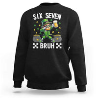 67 Bruh St Patricks Day Sweatshirt Funny Six Seven Leprechaun Bruh Meme