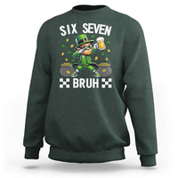 67 Bruh St Patricks Day Sweatshirt Funny Six Seven Leprechaun Bruh Meme