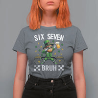 67 Bruh St Patricks Day T Shirt For Women Funny Six Seven Leprechaun Bruh Meme