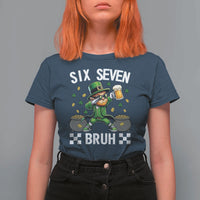 67 Bruh St Patricks Day T Shirt For Women Funny Six Seven Leprechaun Bruh Meme