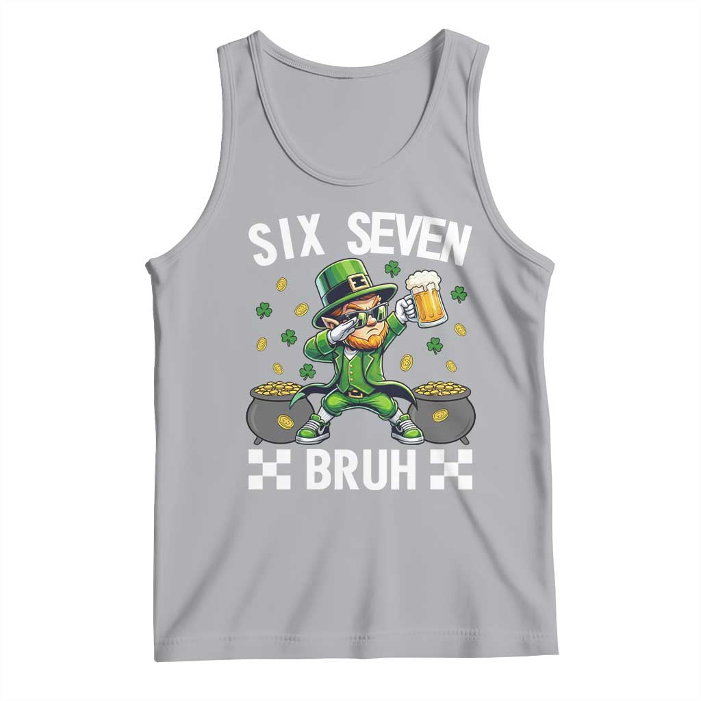 67 Bruh St Patricks Day Tank Top Funny Six Seven Leprechaun Bruh Meme