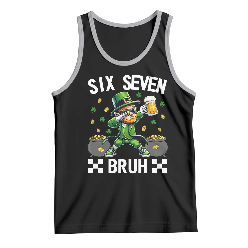67 Bruh St Patricks Day Tank Top Funny Six Seven Leprechaun Bruh Meme