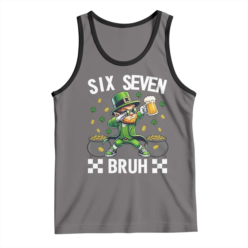 67 Bruh St Patricks Day Tank Top Funny Six Seven Leprechaun Bruh Meme