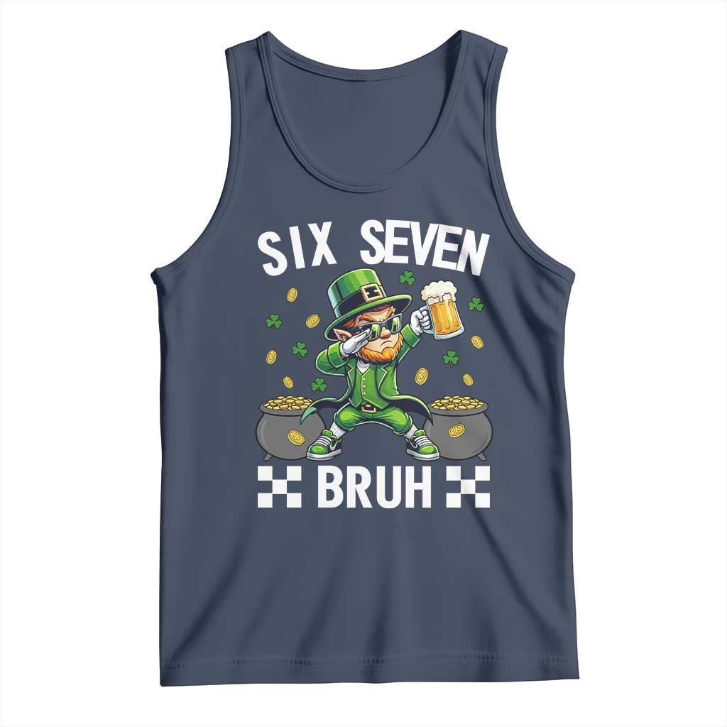 67 Bruh St Patricks Day Tank Top Funny Six Seven Leprechaun Bruh Meme