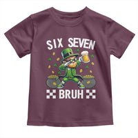 67 Bruh St Patricks Day Toddler T Shirt Funny Six Seven Leprechaun Bruh Meme