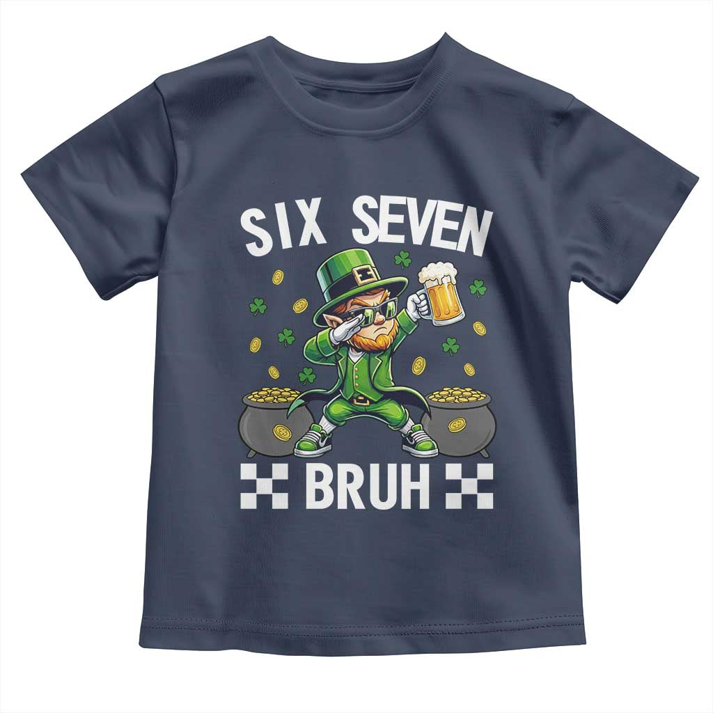 67 Bruh St Patricks Day Toddler T Shirt Funny Six Seven Leprechaun Bruh Meme