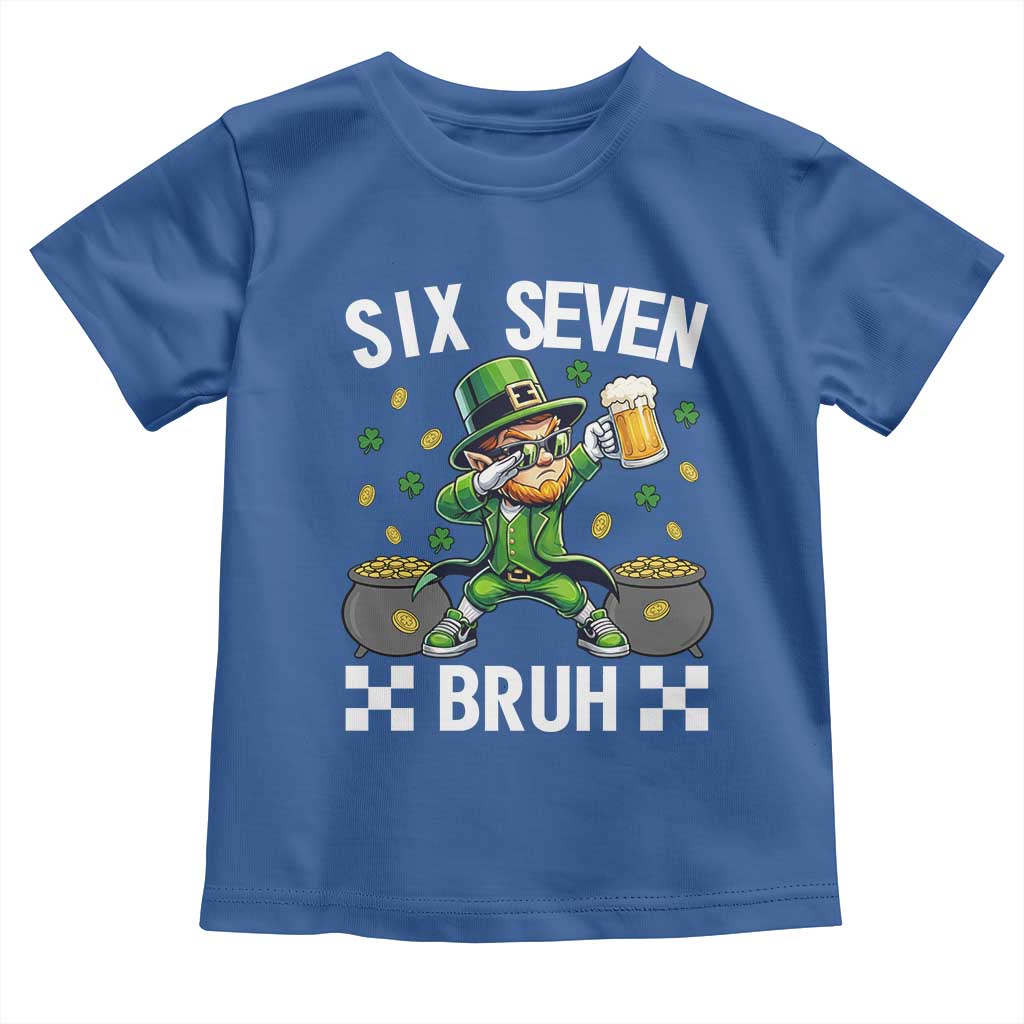 67 Bruh St Patricks Day Toddler T Shirt Funny Six Seven Leprechaun Bruh Meme