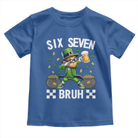 67 Bruh St Patricks Day Toddler T Shirt Funny Six Seven Leprechaun Bruh Meme