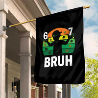 67 Bruh St Patricks Day Garden Flag Funny Six Seven Boys Kids Meme