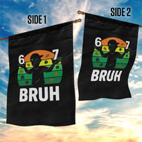 67 Bruh St Patricks Day Garden Flag Funny Six Seven Boys Kids Meme