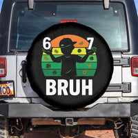 67 Bruh St Patricks Day Spare Tire Cover Funny Six Seven Boys Kids Meme