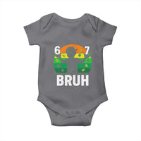 67 Bruh St Patricks Day Baby Onesie Funny Six Seven Boys Kids Meme