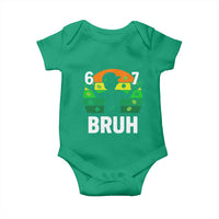 67 Bruh St Patricks Day Baby Onesie Funny Six Seven Boys Kids Meme