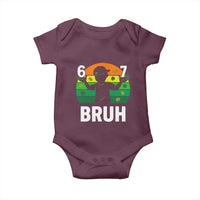 67 Bruh St Patricks Day Baby Onesie Funny Six Seven Boys Kids Meme