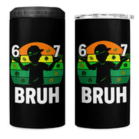 67 Bruh St Patricks Day 4 in 1 Can Cooler Tumbler Funny Six Seven Boys Kids Meme