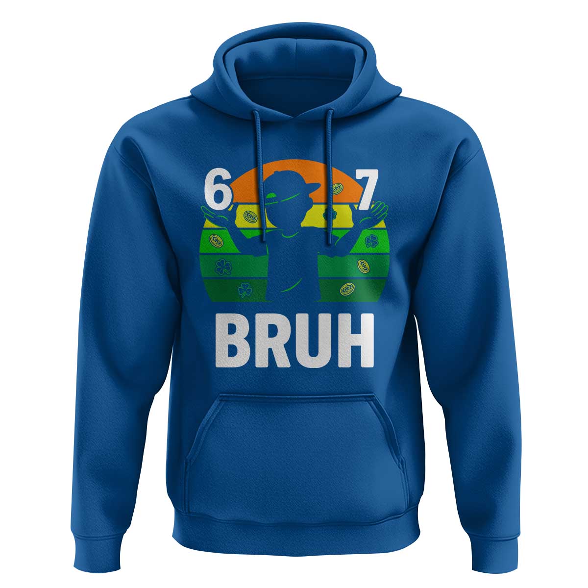 67 Bruh St Patricks Day Hoodie Funny Six Seven Boys Kids Meme
