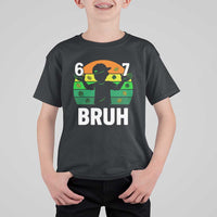 67 Bruh St Patricks Day T Shirt For Kid Funny Six Seven Boys Kids Meme