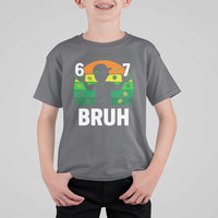 67 Bruh St Patricks Day T Shirt For Kid Funny Six Seven Boys Kids Meme