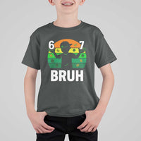 67 Bruh St Patricks Day T Shirt For Kid Funny Six Seven Boys Kids Meme