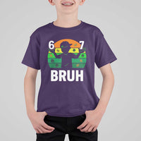 67 Bruh St Patricks Day T Shirt For Kid Funny Six Seven Boys Kids Meme