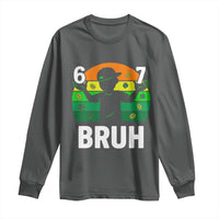 67 Bruh St Patricks Day Long Sleeve Shirt Funny Six Seven Boys Kids Meme