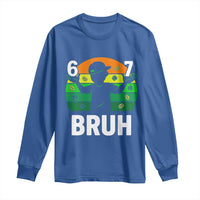 67 Bruh St Patricks Day Long Sleeve Shirt Funny Six Seven Boys Kids Meme