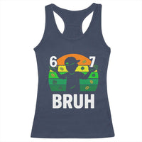 67 Bruh St Patricks Day Racerback Tank Top Funny Six Seven Boys Kids Meme