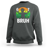 67 Bruh St Patricks Day Sweatshirt Funny Six Seven Boys Kids Meme