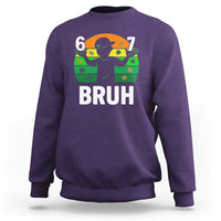 67 Bruh St Patricks Day Sweatshirt Funny Six Seven Boys Kids Meme