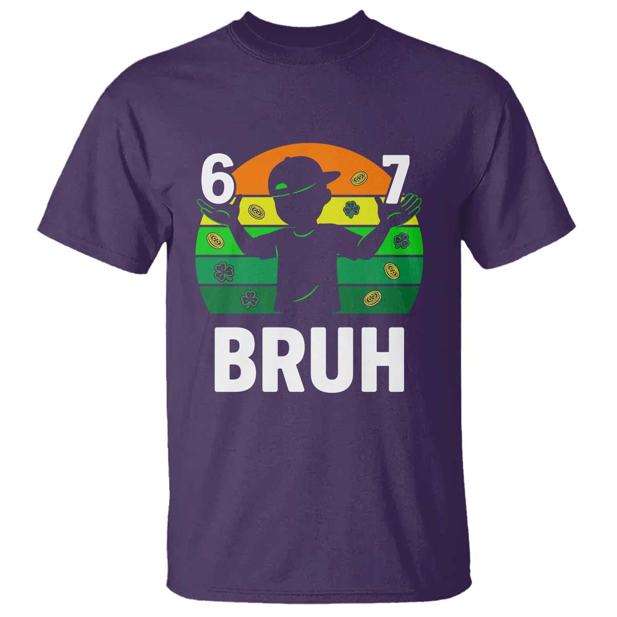 67 Bruh St Patricks Day T Shirt Funny Six Seven Boys Kids Meme