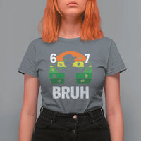 67 Bruh St Patricks Day T Shirt For Women Funny Six Seven Boys Kids Meme