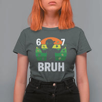 67 Bruh St Patricks Day T Shirt For Women Funny Six Seven Boys Kids Meme