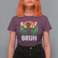 67 Bruh St Patricks Day T Shirt For Women Funny Six Seven Boys Kids Meme