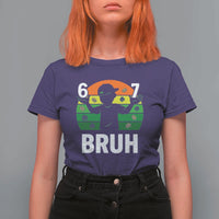 67 Bruh St Patricks Day T Shirt For Women Funny Six Seven Boys Kids Meme