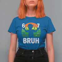 67 Bruh St Patricks Day T Shirt For Women Funny Six Seven Boys Kids Meme